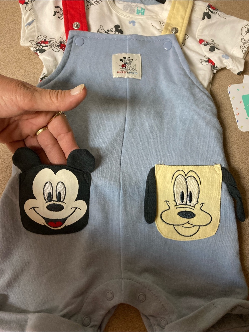 Disney Blue, Red & Yellow Mickey and Pluto Matching Set - Picture 4 of 9